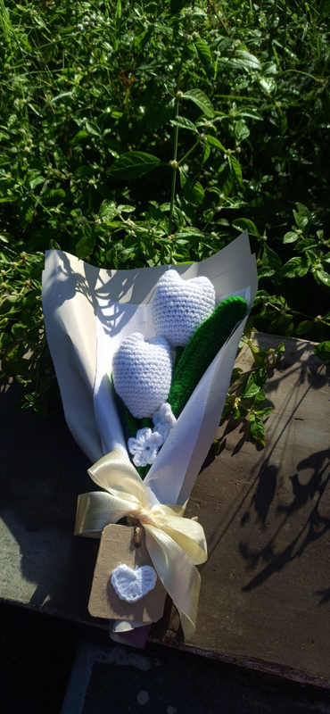 Handmade Crochet Vintage Tulip Bouquet 💐