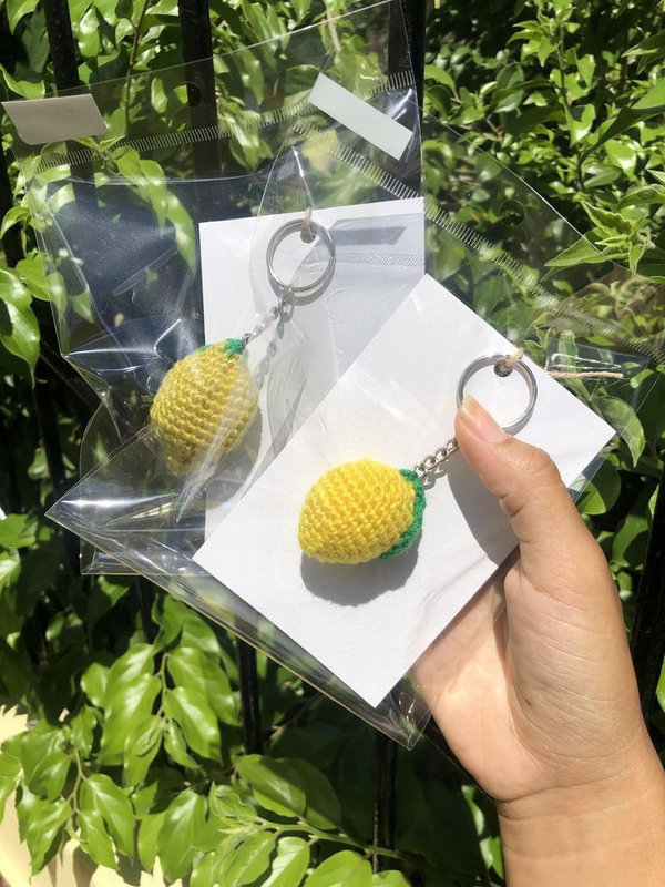 Handmade Lemon Keychain